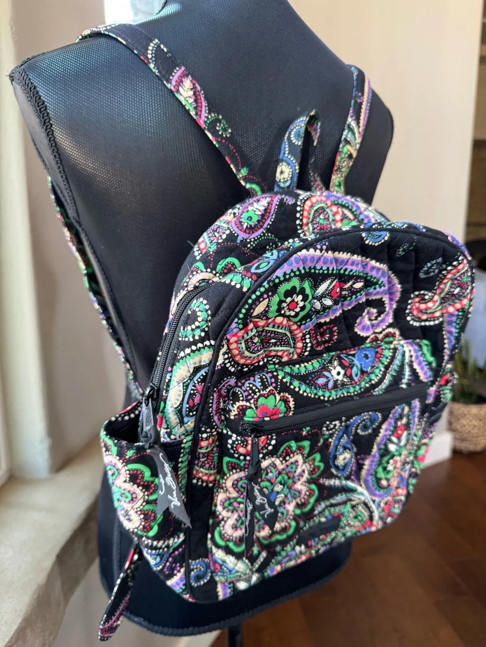 Vera Bradley Quilted Kiev Paisley Mini Backpack (retired)